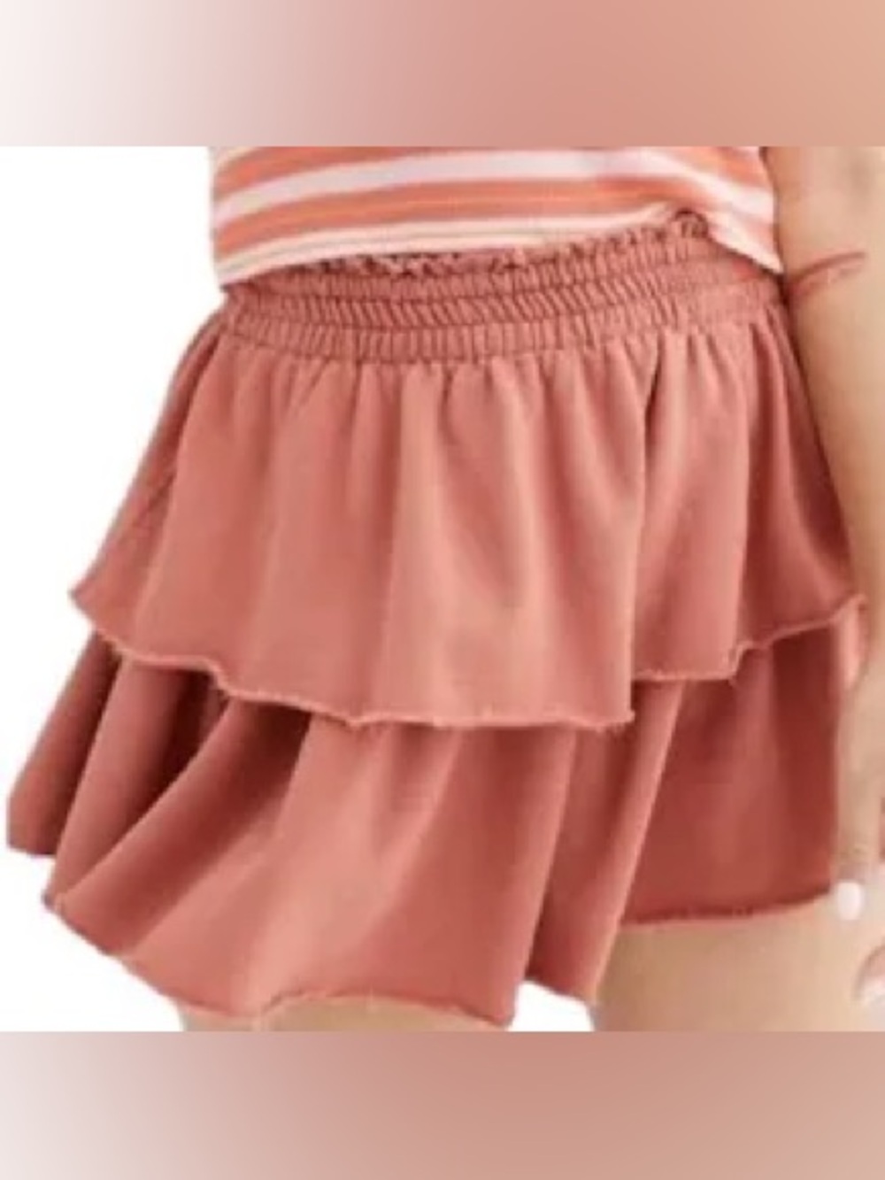 Aerie Tiered Ruffle Mini Skirt